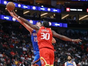 火箭季前赛末战大胜雷霆